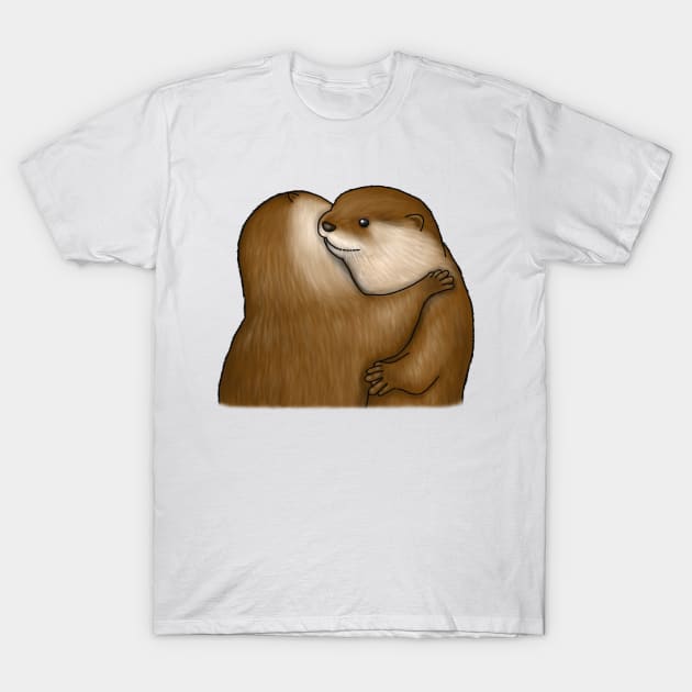 Hug Otter T-Shirt by OtterFamily